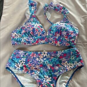NWOT Small Floral Bikini